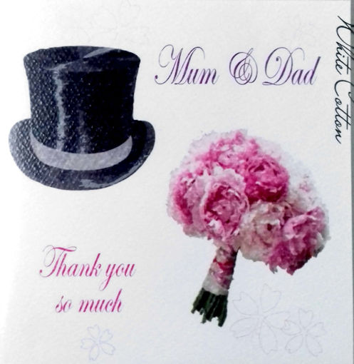 Picture of MUM & DAD THANK YOU WEDDING CARD